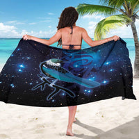 New Zealand Tui Bird Sarong The Pleiades Star Cluster and Koru Tribal Tattoo Galaxy Vibe LT03 - Polynesian Pride