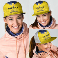 Niue Rugby Mesh Trucker Cap Six Eight Three to The World - Hiapo Tribal Motif LT03 - Polynesian Pride