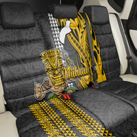 Hawaii Niihau Island Back Car Seat Cover Hawaiian Warrior and Kakau Symbols Abstract Tattoo LT03 - Polynesian Pride