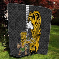 Custom Hawaii Oahu Island Quilt Hawaiian Warrior and Kakau Symbols Abstract Tattoo LT03 - Polynesian Pride
