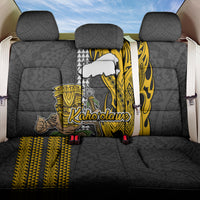 Hawaii Kahoolawe Island Back Car Seat Cover Hawaiian Warrior and Kakau Symbols Abstract Tattoo LT03 One Size Yellow - Polynesian Pride