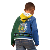 Solomon Islands Merry Christmas Kid Hoodie Santa Suit Style With Melanesian Pattern