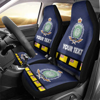 Niue Merry Christmas Car Seat Cover Santa Suit Style With Hiapo Pattern