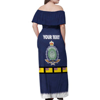 Niue Merry Christmas Family Matching Off Shoulder Maxi Dress and Hawaiian Shirt Santa Suit Style With Hiapo Pattern LT03 - Polynesian Pride