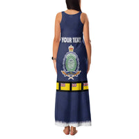 Niue Merry Christmas Family Matching Tank Maxi Dress and Hawaiian Shirt Santa Suit Style With Hiapo Pattern LT03 - Polynesian Pride