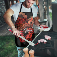 Guam Tribal Chamorro Apron Polynesian Shark with Plumeria and Sea Vibe - Polynesian Pride