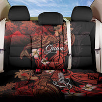 Guam Tribal Chamorro Back Car Seat Cover Polynesian Shark with Plumeria and Sea Vibe LT03 One Size Black - Polynesian Pride