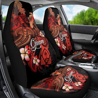 Guam Tribal Chamorro Car Seat Cover Polynesian Shark with Plumeria and Sea Vibe LT03 - Polynesian Pride