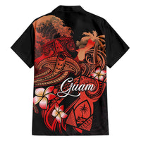 Guam Tribal Chamorro Hawaiian Shirt Polynesian Shark with Plumeria and Sea Vibe LT03 - Polynesian Pride