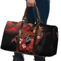Guam Tribal Chamorro Travel Bag Polynesian Shark with Plumeria and Sea Vibe LT03 - Polynesian Pride