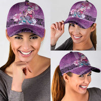 Hawaii Mele Kalikimaka Classic Cap Funny Santa with Tribal Tattoos Kakau Purple Color LT03 - Polynesian Pride