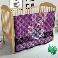 Hawaii Mele Kalikimaka Quilt Funny Santa with Tribal Tattoos Kakau Purple Color LT03 - Polynesian Pride