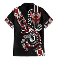 Aotearoa Toitu Te Tiriti-Honour the Treaty Family Matching Mermaid Dress and Hawaiian Shirt Maori Taniwha Haka with Taniko and Tukutuku LT03 - Polynesian Pride