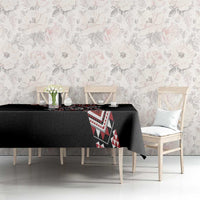 Aotearoa Toitu Te Tiriti-Honour the Treaty Tablecloth Maori Taniwha Haka with Taniko and Tukutuku LT03 - Polynesian Pride