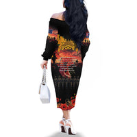 Australia ANZAC Day Family Matching Off The Shoulder Long Sleeve Dress and Hawaiian Shirt Forever in My Thoughts LT03 - Polynesian Pride