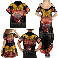 Australia ANZAC Day Family Matching Summer Maxi Dress and Hawaiian Shirt Forever in My Thoughts LT03 - Polynesian Pride