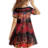 New Zealand ANZAC Day Family Matching Off Shoulder Short Dress and Hawaiian Shirt Forever in My Thoughts LT03 - Polynesian Pride