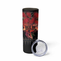 New Zealand ANZAC Day Skinny Tumbler Forever in My Thoughts LT03 - Polynesian Pride