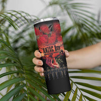 New Zealand ANZAC Day Skinny Tumbler Forever in My Thoughts LT03 - Polynesian Pride