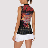 New Zealand ANZAC Day Women Sleeveless Polo Shirt Forever in My Thoughts LT03 - Polynesian Pride