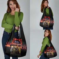 Australia and New Zealand ANZAC Day Grocery Bag Kangaroo and Kiwi Bird Soldier - Forever in My Thoughts LT03 - Polynesian Pride