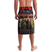 Australia and New Zealand ANZAC Day Lavalava Kangaroo and Kiwi Bird Soldier - Forever in My Thoughts LT03 - Polynesian Pride