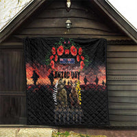 Australia and New Zealand ANZAC Day Quilt Kangaroo and Kiwi Bird Soldier - Forever in My Thoughts LT03 - Polynesian Pride