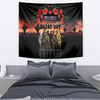 Australia and New Zealand ANZAC Day Tapestry Kangaroo and Kiwi Bird Soldier - Forever in My Thoughts LT03 - Polynesian Pride