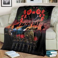 New Zealand ANZAC Day Blanket Tui Bird and Kiwi Bird Soldier - Forever in My Thoughts LT03 - Polynesian Pride