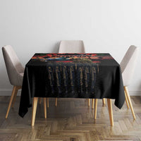 New Zealand ANZAC Day Tablecloth Tui Bird and Kiwi Bird Soldier - Forever in My Thoughts LT03 - Polynesian Pride