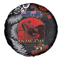 Australia and New Zealand ANZAC Day Spare Tire Cover Aboriginal and Maori Art Pattern - Gallipoli Lest We Forget LT03 - Polynesian Pride