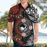 Australia and New Zealand Together Hawaiian Shirt Aboriginal and Maori Art Tattoo LT03 - Polynesian Pride