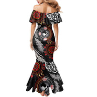 Australia and New Zealand Together Mermaid Dress Aboriginal and Maori Art Tattoo LT03 - Polynesian Pride