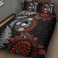 Australia and New Zealand Together Quilt Bed Set Aboriginal and Maori Art Tattoo LT03 - Polynesian Pride