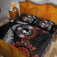 Australia and New Zealand Together Quilt Bed Set Aboriginal and Maori Art Tattoo LT03 - Polynesian Pride