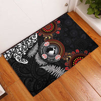 Australia and New Zealand Together Rubber Doormat Aboriginal and Maori Art Tattoo LT03 - Polynesian Pride