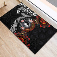 Australia and New Zealand Together Rubber Doormat Aboriginal and Maori Art Tattoo LT03 - Polynesian Pride