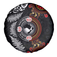 Australia and New Zealand Together Spare Tire Cover Aboriginal and Maori Art Tattoo LT03 - Polynesian Pride