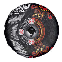 Australia and New Zealand Together Spare Tire Cover Aboriginal and Maori Art Tattoo LT03 - Polynesian Pride
