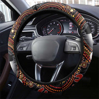 Australia and New Zealand Together Steering Wheel Cover Aboriginal and Maori Art Tattoo LT03 - Polynesian Pride