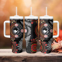 Australia and New Zealand Together Tumbler With Handle Aboriginal and Maori Art Tattoo LT03 - Polynesian Pride