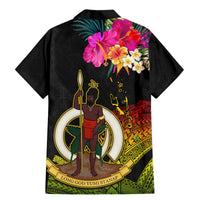 Vanuatu Ni-Van Family Matching Mermaid Dress and Hawaiian Shirt Coat of Arms Sand Drawing LT03 - Polynesian Pride
