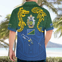 Solomon Islands Hawaiian Shirt The Guardians-Tribal Crocodile and Shark Melanesian Tattoo LT03 - Polynesian Pride