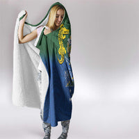 Solomon Islands Hooded Blanket The Guardians-Tribal Crocodile and Shark Melanesian Tattoo LT03 - Polynesian Pride