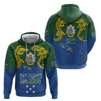 Solomon Islands Hoodie The Guardians-Tribal Crocodile and Shark Melanesian Tattoo LT03 - Polynesian Pride