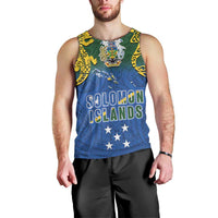 Solomon Islands Men Tank Top The Guardians-Tribal Crocodile and Shark Melanesian Tattoo LT03 - Polynesian Pride