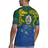 Solomon Islands Rugby Jersey The Guardians-Tribal Crocodile and Shark Melanesian Tattoo LT03 - Polynesian Pride
