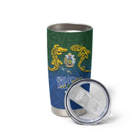Solomon Islands Tumbler Cup The Guardians-Tribal Crocodile and Shark Melanesian Tattoo LT03 - Polynesian Pride