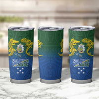 Solomon Islands Tumbler Cup The Guardians-Tribal Crocodile and Shark Melanesian Tattoo LT03 - Polynesian Pride