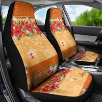 Hawaii Hibiscus Car Seat Cover Turtles and Tribal Motifs Vintage Floral Style LT03 - Polynesian Pride